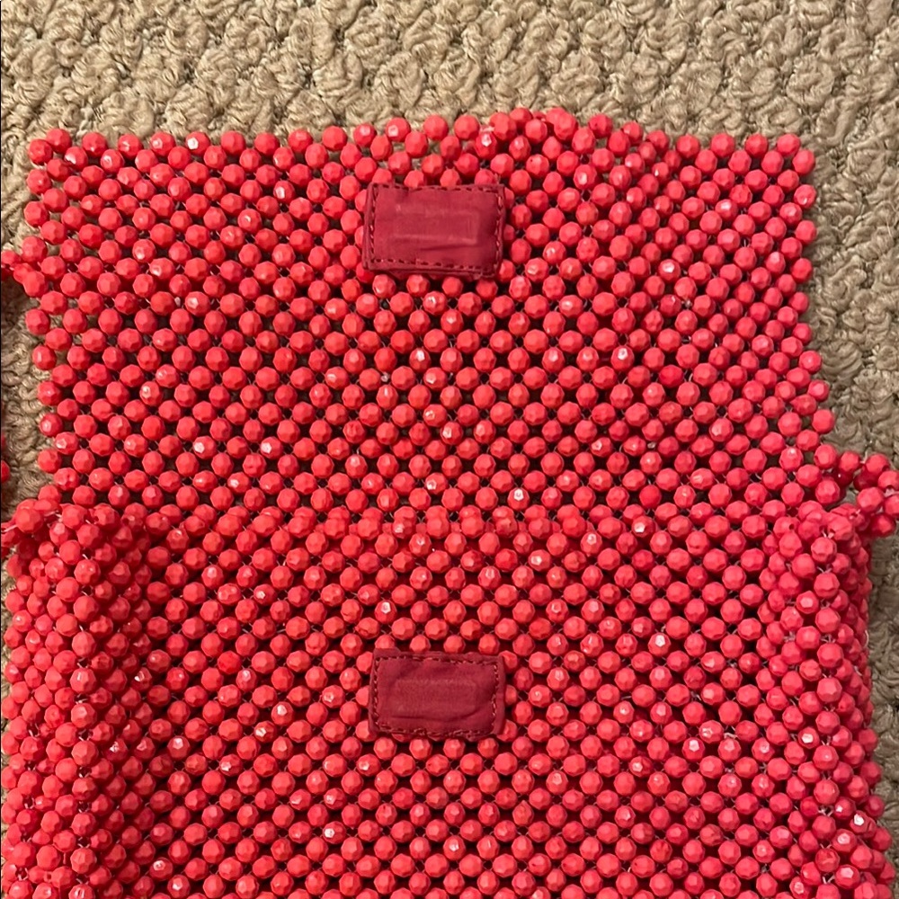 Pink Beaded Women's Bag - Picture 2 of 6